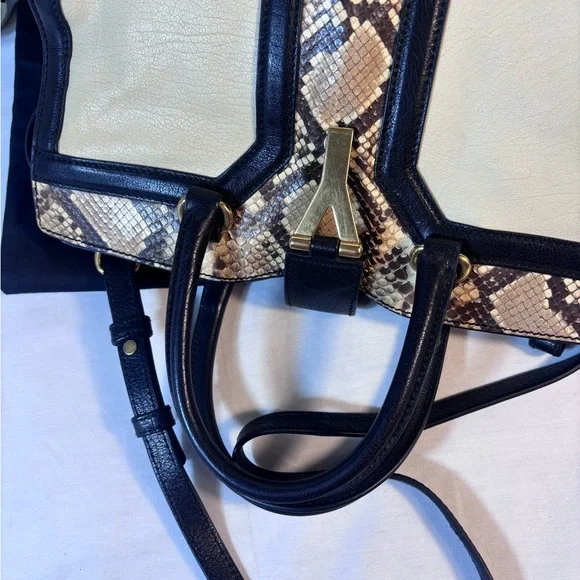 YSL Cabas Cream Exotic 2 Way Tote - Picture 8 of 16